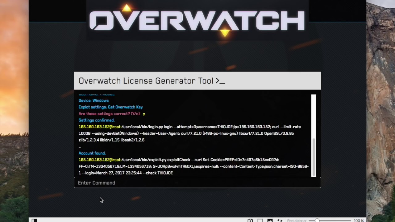 overwatch game key pc
